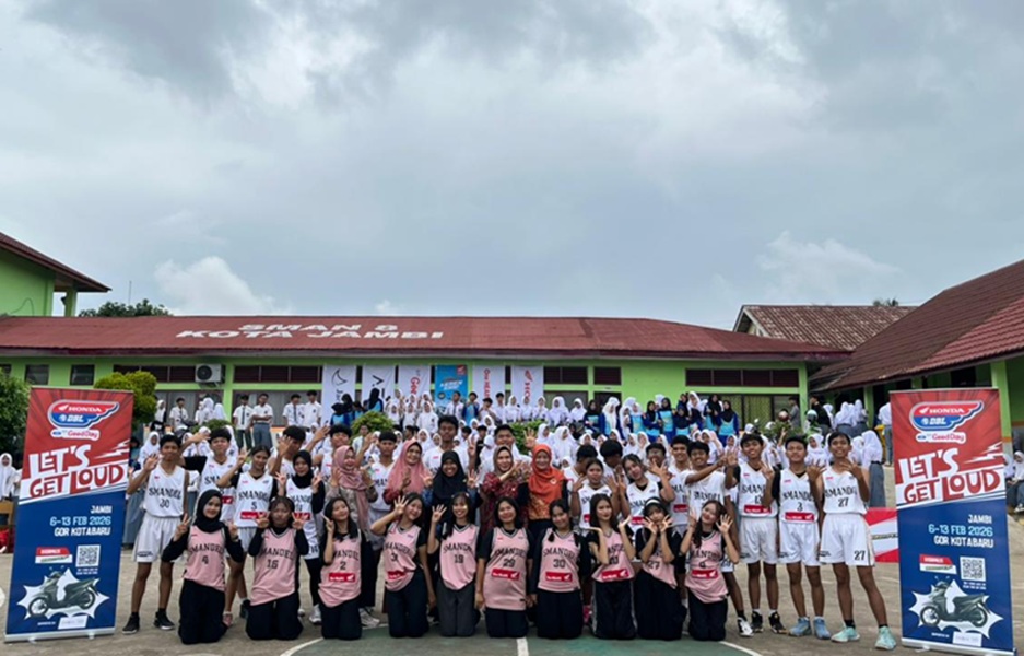 Bukan Sekadar Basket! Roadshow Honda DBL 2026 di SMAN 8 Jambi Jadi Ajang Pembentukan Karakter dan Sportivitas 
