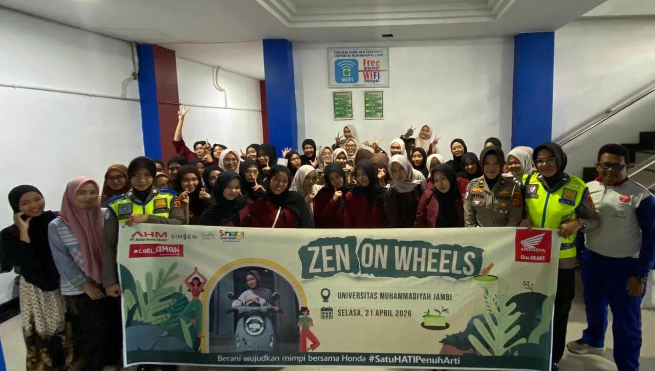 Honda Sinsen Ajak Perempuan Kuasai Safety Riding, Gelar Edukasi di Hari Kartini Bersama Polda Jambi 