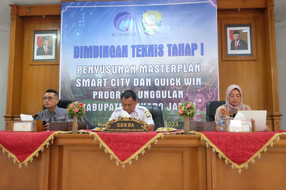 Sekda Muaro Jambi Buka Bimtek Penyusunan Master Plan Smart City dan Quick Win