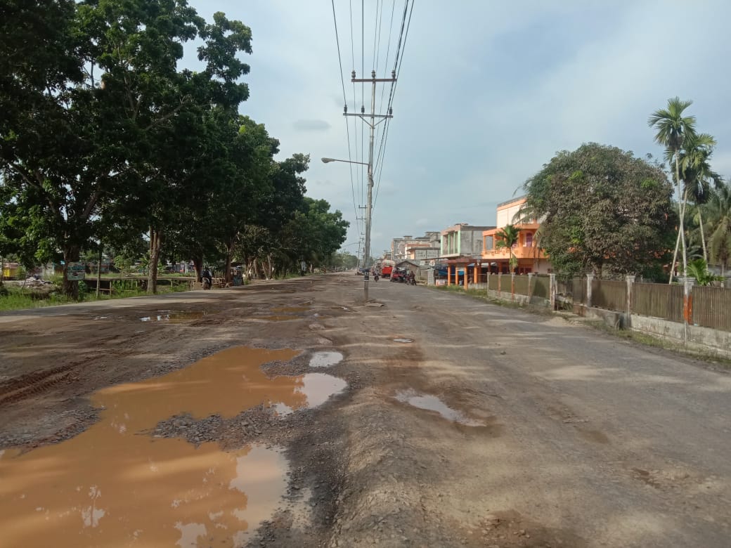 Pengendara Keluhkan Tiang Listrik Makan Badan Jalan di Rantau Rasau, Begini Respon Dinas PUPR 