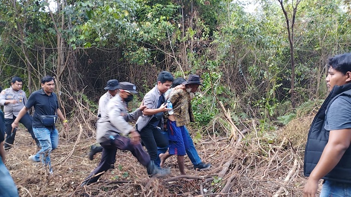 Pembakaran Lahan, Polres Tanjab Barat Tangkap Pak Janggut dan 2 Pelaku Lainnya