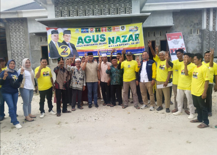 Dukungan Terus Membludak, Warga Desa Muara Tabun Siap Menangkan Agus-Nazar