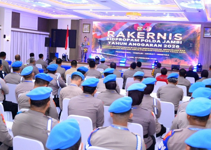 Kapolda Jambi Buka Rakernis Propam 2026! Tegas: Jangan Ada Kekerasan, Pengawasan Harus Adaptif & Humanis