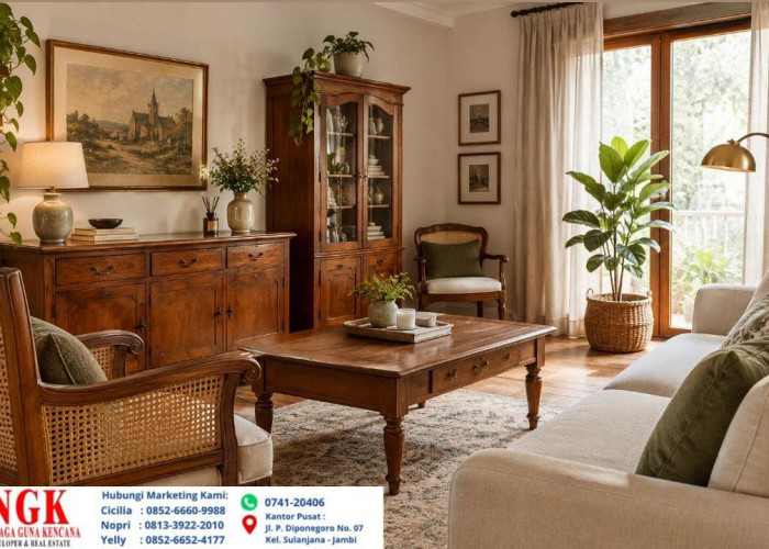 Furnitur Kayu Jadul Kembali Dilirik, Ini Cara Membuat Interior Terlihat Modern
