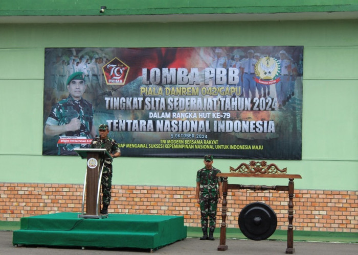 Meriahkan HUT ke-79 TNI, Korem 04/Gapu Gelar Lomba PBB Tingkat SLTA Sederajat 