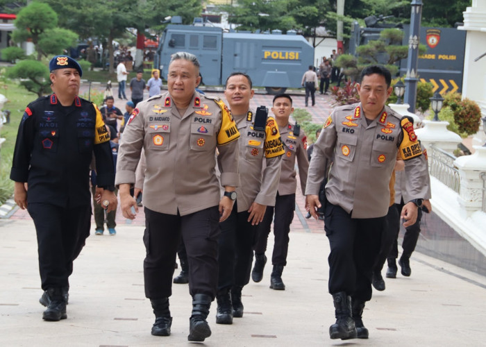 Wakapolda Jambi Cek Pengamanan Kantor Gubernur Jambi, Pasca Perusakan Aksi Sopir Angkutan Batu Bara
