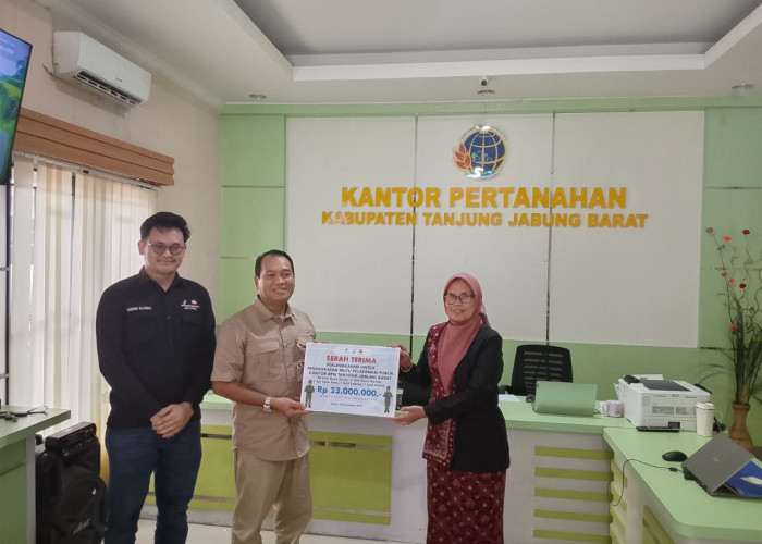 SKK Migas PetroChina Dorong Peningkatan Layanan Publik Lewat Bantuan ke BPN Tanjab Barat