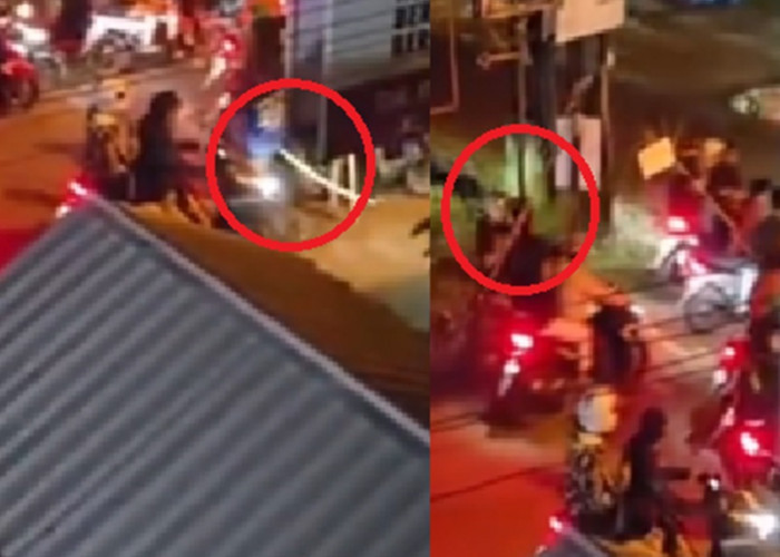 Bikin Was-was! Video Sekelompok Pemuda Bawa Sajam Terekam di Kota Jambi Dini Hari