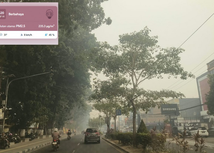 Makin Parah! AQI Kota Jambi Kembali Jadi Sorotan, Kualitas Udara Tembus Level Berbahaya