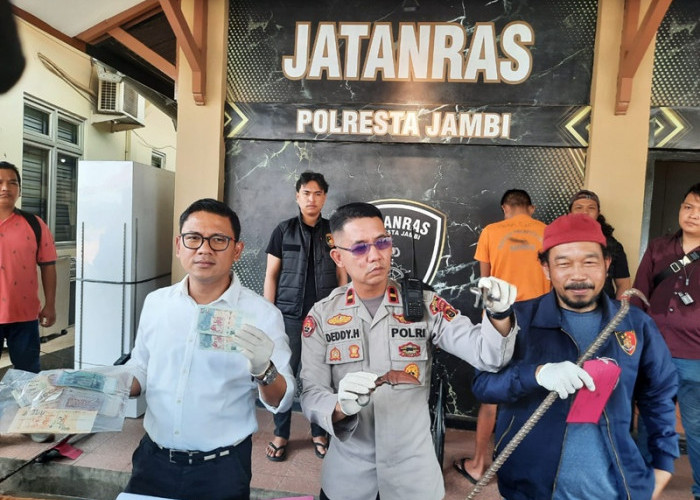 Jatanras Polresta Jambi Tangkap DPO Maling yang Bawa Kabur Mata Uang Asing, Pelaku Terpaksa Dilumpuhkan