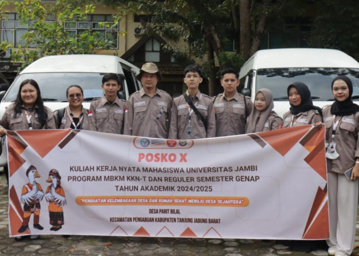 UNJA Lepas Mahasiswa KKN Tahun Akademik 2024 2025 Ke Kabupaten Tanjung Jabung Barat