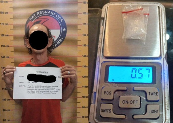 Residivis Narkoba Ditangkap Lagi! Pria 52 Tahun Diciduk Polisi Dekat Kelenteng di Jambi, Ada Sabu di Celana