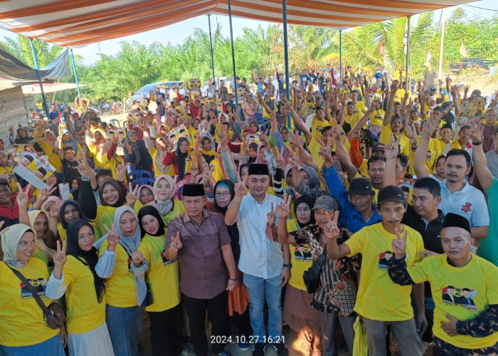 Tumpah Ruah, Masyarakat Mangun Jayo Seberang Bulatkan Tekad Hanya Pilih Agus-Nazar