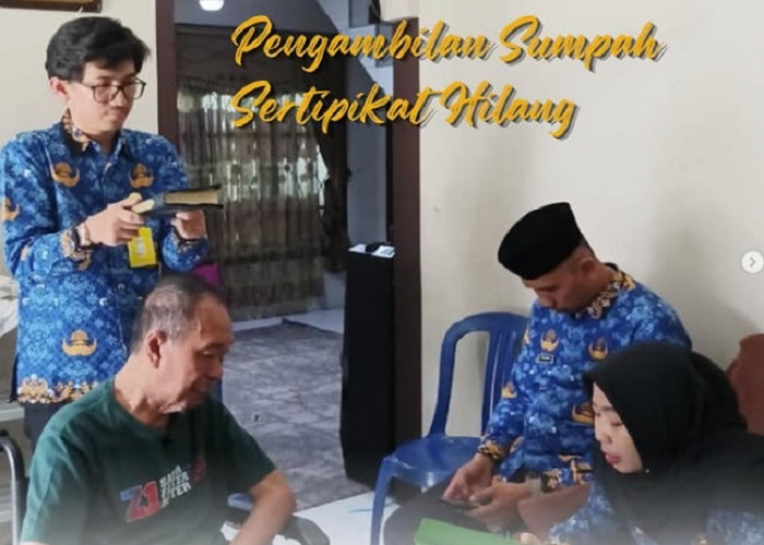 Pengambilan Sumpah Sertifikat Hilang, Wujud Komitmen Kantor Pertanahan Kota Jambi Memberikan Kepastian Hukum