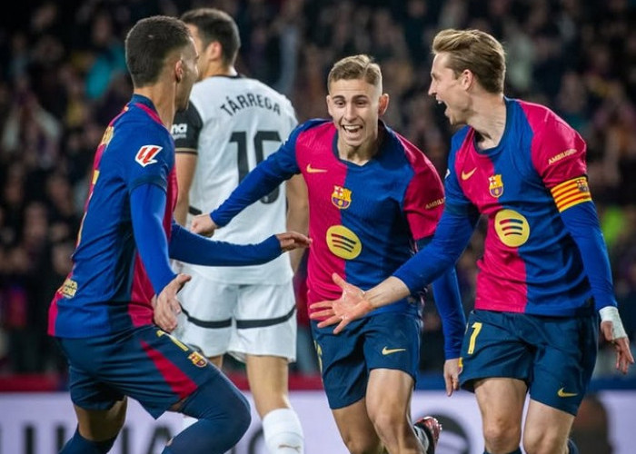 Barcelona Bantai Valencia 7-1 di La Liga: Fermin Lopez Bersinar dengan Dua Gol di Camp Nou!