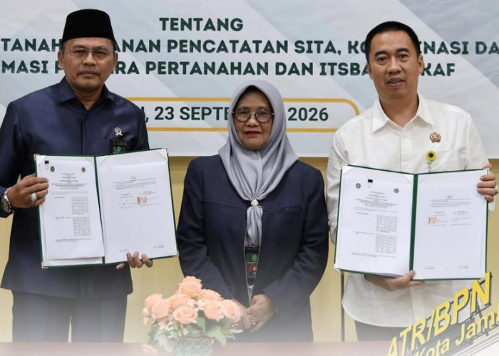  Pengadilan Agama Jambi dan Kantor Pertanahan Kota Jambi Perkuat Sinergi Penanganan Perkara Pertanahan