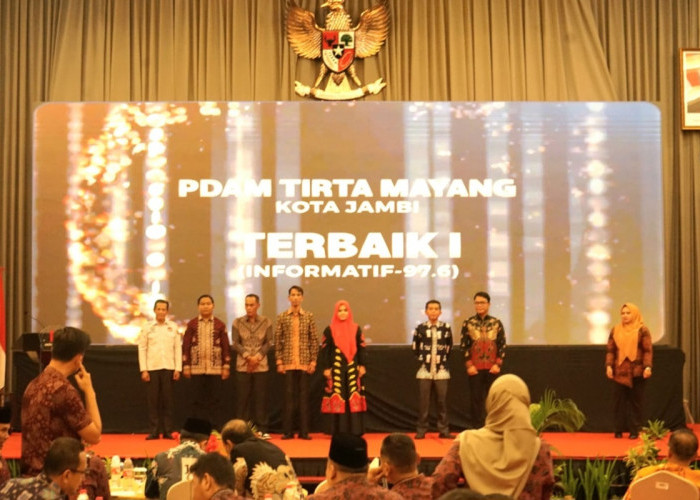 Tirta Mayang Raih Predikat Tertinggi 'Informatif' Anugerah Keterbukaan Informasi Publik 2024