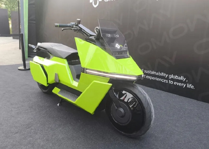 Canggih! Motor Listrik Omo X Bisa Berdiri Sendiri, Indonesia Jadi Negara Pertama Peluncuran