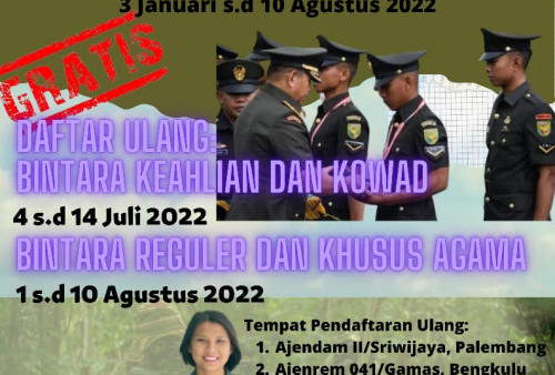 TNI AD Buka Penerimaan Calon Bintara Reguler dan Khusus Keagamaan, Catat Jadwal dan Syaratnya