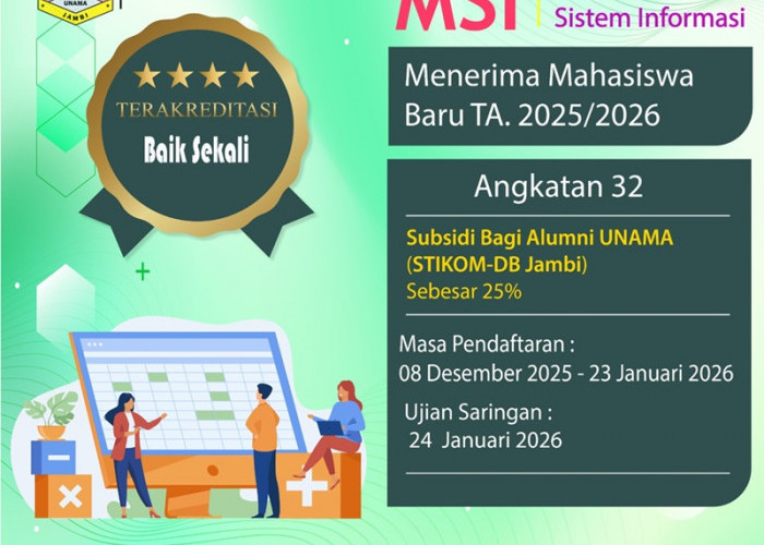 UNAMA Buka Pendaftaran Pascasarjana Magister Sistem Informasi, Ini Jadwal dan Rincian Biayanya