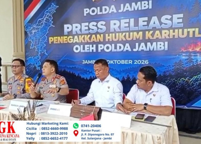 Polda Jambi Tangani 19 Kasus Karhutla Sepanjang 2026, Ini Rinciannya