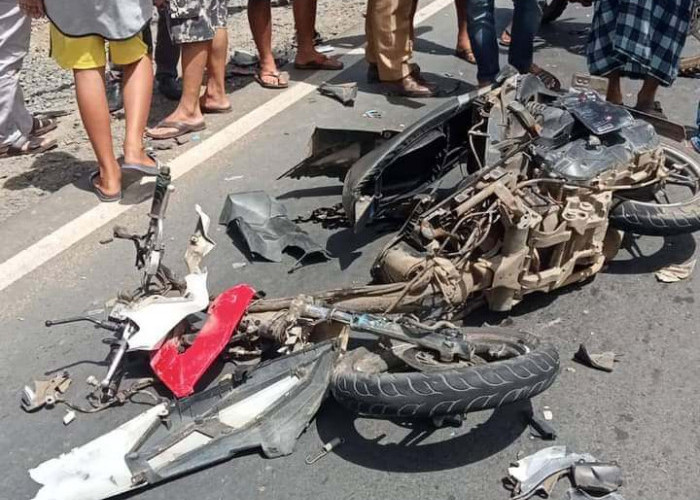 Kecelakaan Maut di Jalinsum Kabupaten Bungo, Motor vs Truk, Pengendara Motor Tewas di Tempat Kejadian 