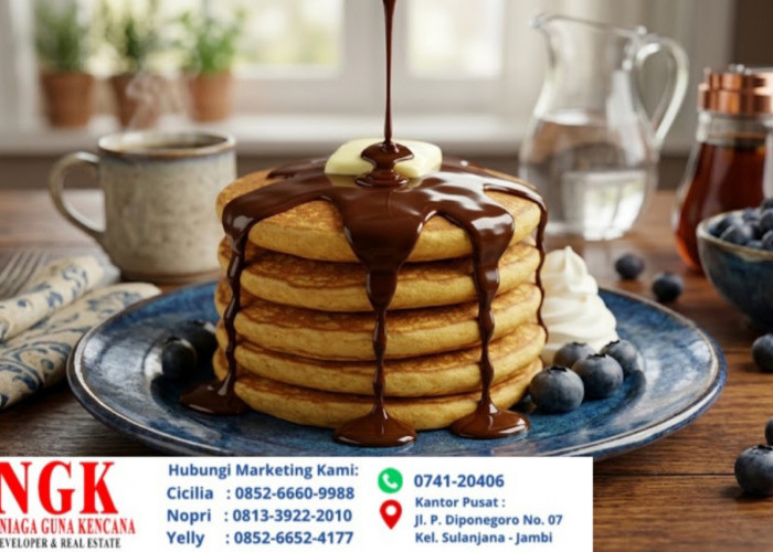Resep Membuat Camilan Hits, Pancake Cokelat Lumer Yang Mudah Dibuat