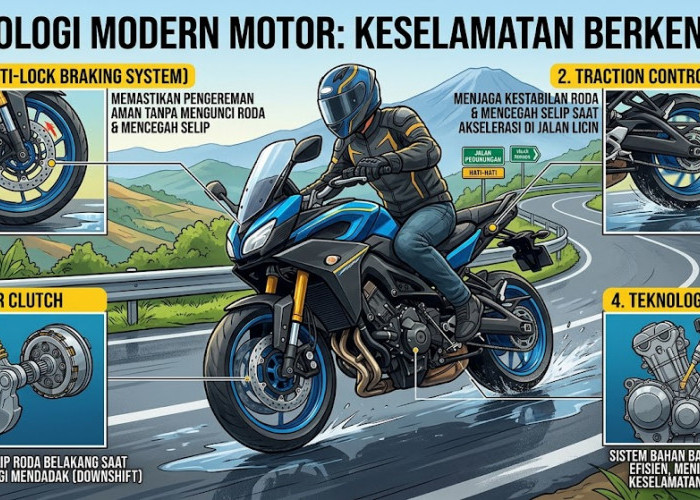Teknologi Modern Sepeda Motor yang Menunjang Keselamatan Berkendara