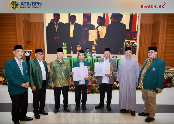 Kementerian ATR/BPN Gandeng Al Jam'iyatul Washliyah Percepat Sertifikasi Tanah Wakaf dan Aset Organisasi Keaga