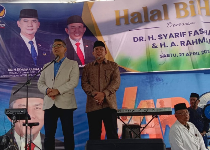 Tak Hanya Ribuan Warga, Sejumlah Kandidat Bakal Calon Wali Kota Jambi Hadiri Halal Bihalal HAR
