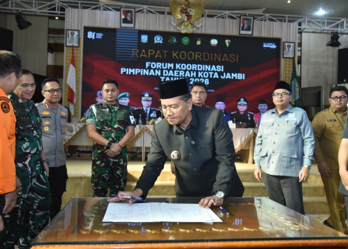 Pemkot Jambi dan Forkopimda Perkuat Sinergi Antisipasi Geng Motor, Karhutla, dan Krisis Air Bersih
