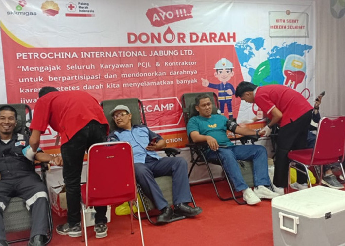 Rutin 8 Kali Setahun, Aksi Donor Darah SKK Migas PetroChina Sukses Kumpulkan Ratusan Kantong