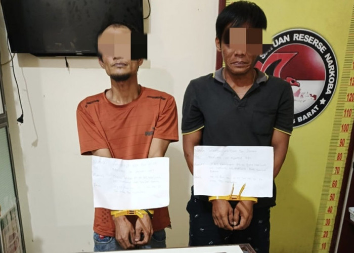 Ini Dia Tampang 2 Warga Merlung yang Jadi Pengedar Narkoba di Tanjab Barat 