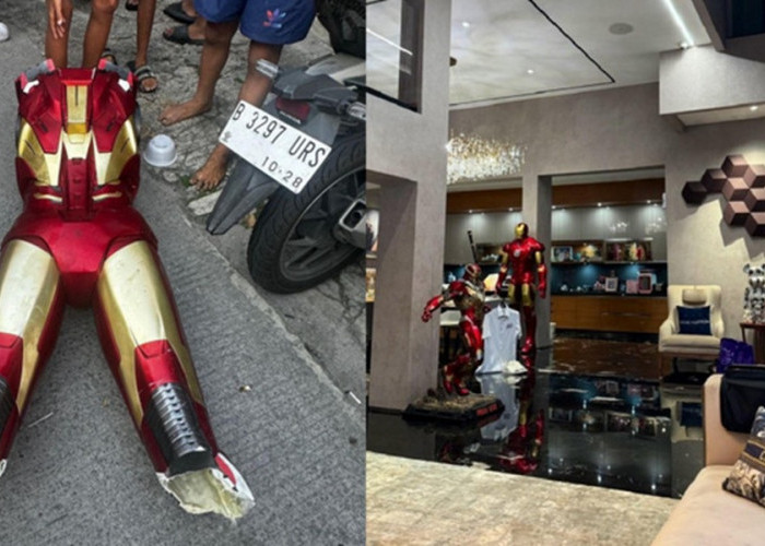 Hancur! Mengintip Koleksi Patung Iron Man Ahmad Sahroni yang Kini Habis Diamuk Massa