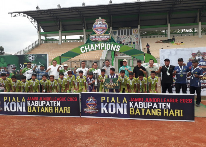  52 Sekolah Sepak Bola Ramaikan Jambi Junior League Piala KONI Batang Hari 2026
