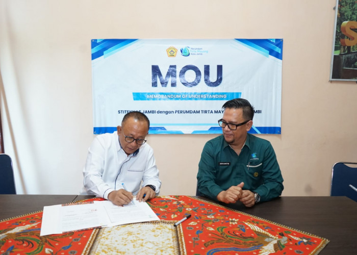 Perumda Tirta Mayang Gandeng Stiteknas, Perkuat Pengembangan SDM