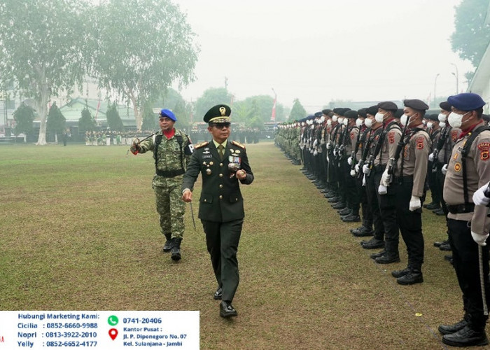 Danrem 042/Gapu Pimpin HUT ke-81 TNI di Jambi, Sampaikan Pesan Panglima TNI