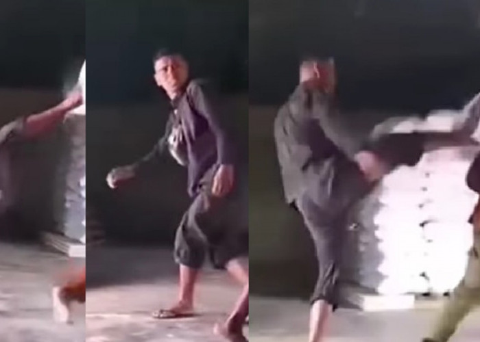 Heboh, Viral Video Berisi Pria Diduga Mandor Tendang Kuli Panggul, Perekam Sebut Kejadian di Jambi