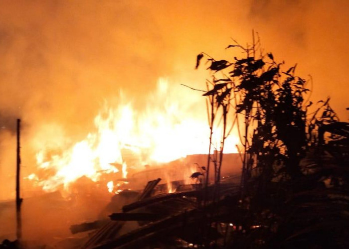 BREAKING NEWS: Jelang Makan Sahur, 1 Rumah di Nipah Panjang Tanjab Timur Hangus Terbakar