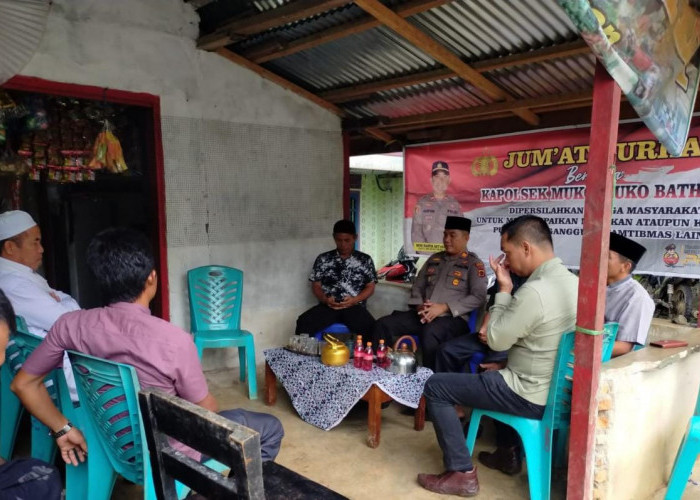 Kapolsek Muko Muko Gelar Jumat Curhat, Warga Dusun Pekan Keluhkan Keberadaan Tambang Emas Ilegal dan Narkoba