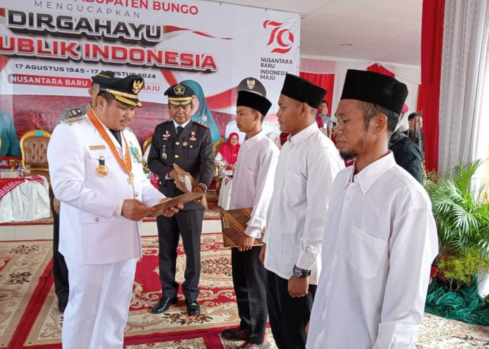 354 Warga Binaan Lapas Bungo Terima Remisi Umum HUT RI Ke-79