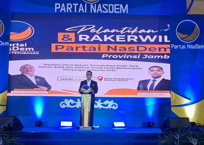 Resmi Pimpin NasDem Jambi 2026-2031, Syarif Fasha Blak-blakan Soal Target untuk Pemilu 2029