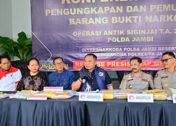 Operasi Antik Siginjai 2026! Ditresnarkoba Polda Jambi Ungkap Kasus Terbanyak, Bungo Dominasi Etomidate