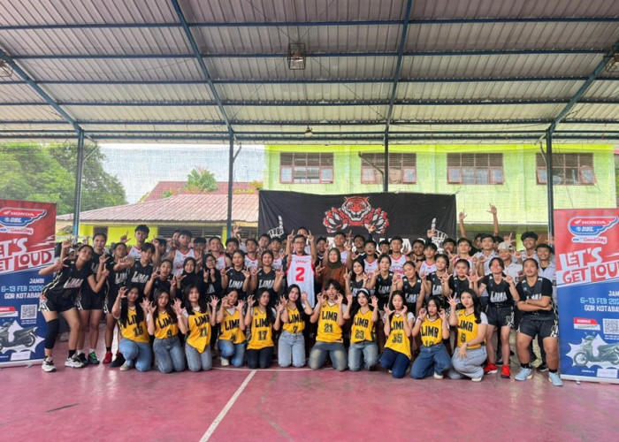 Diserbu Roadshow Honda DBL 2026, SMAN 5 Kota Jambi Tancap Gas! Sekolah All Out Dukung Tim Basket Berprestasi