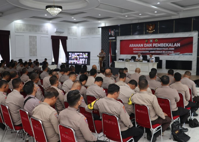 Densus 88 Turun ke Jambi! Seluruh Bhabinkamtibmas Diberi Pembekalan Khusus Tangkal Radikalisme dan Terorisme