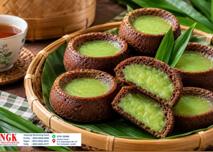 Resep Kue Muso Khas Jambi, Kulit Cokelat dengan Isian Pandan yang Lembut