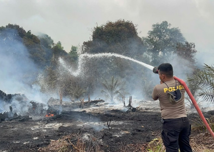Polda Jambi Terjunkan 30 Personel ke Betara, Karhutla di Tanjab Barat Masih Jadi Perhatian Serius