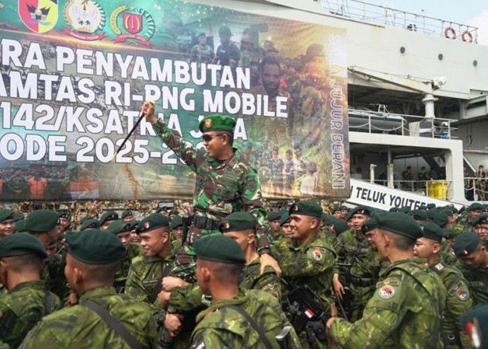 Misi di Papua Tuntas! 450 Prajurit Satgas Yonif 142/KJ Kembali dengan Selamat