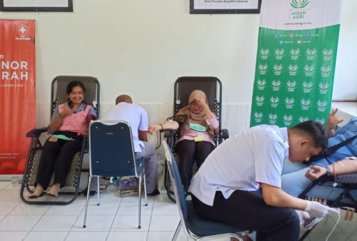 Aksi Kemanusiaan untuk Masyarakat, Karyawan Asian Agri Ikut Donor Darah