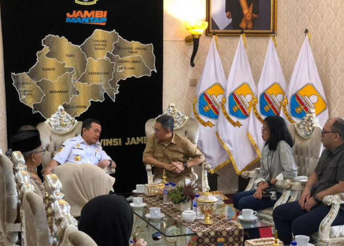 Gubernur Al Haris Terima Audiensi Hutama Karya, Bahas Rencana Uji Coba Tol Tempino–Simpang Ness